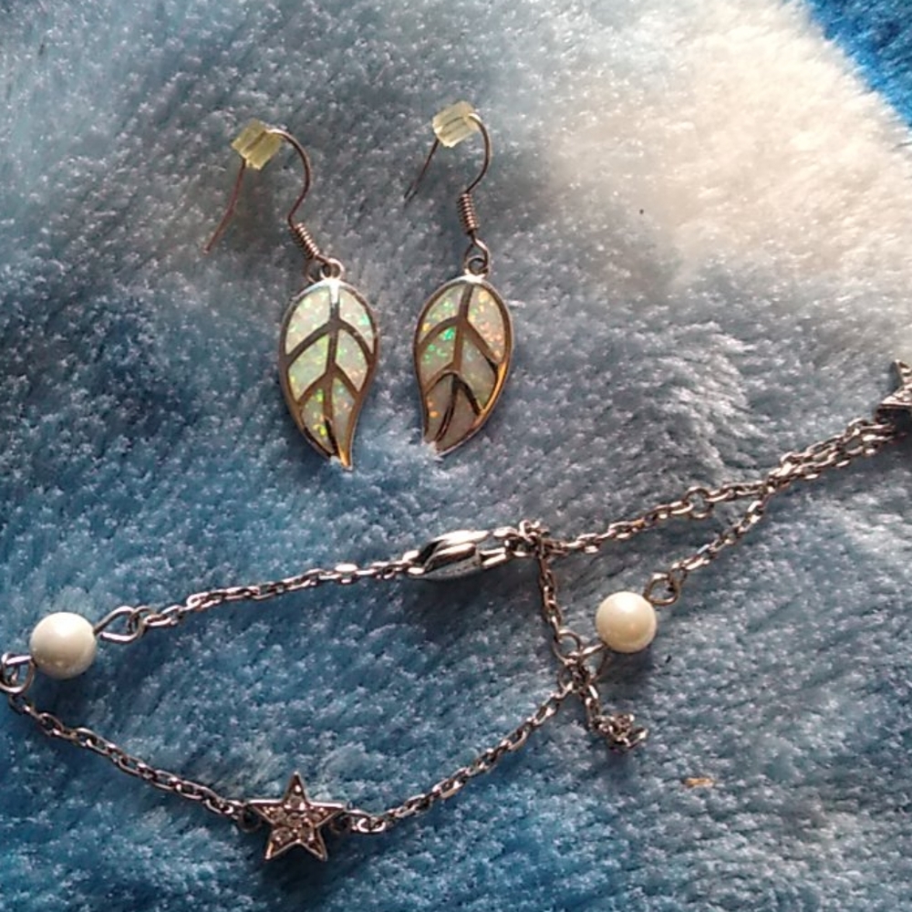 Earrings (+ bracelet) Sterling Silver